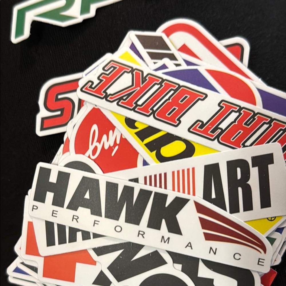 Abarth and Colorful Bike Sticker Pack - Picture 3 of 4